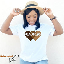 Load image into Gallery viewer, Melanin Hearts Unisex Tee
