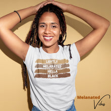 Load image into Gallery viewer, Lightly Melanated Hella Black Unisex Tee
