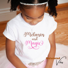 Load image into Gallery viewer, Melanin and Magic Youth Youth Tee
