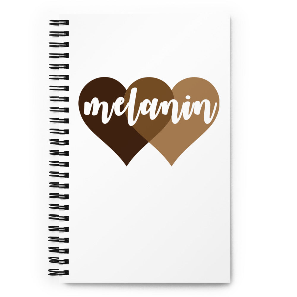 Melanin Hearts Spiral Notebook