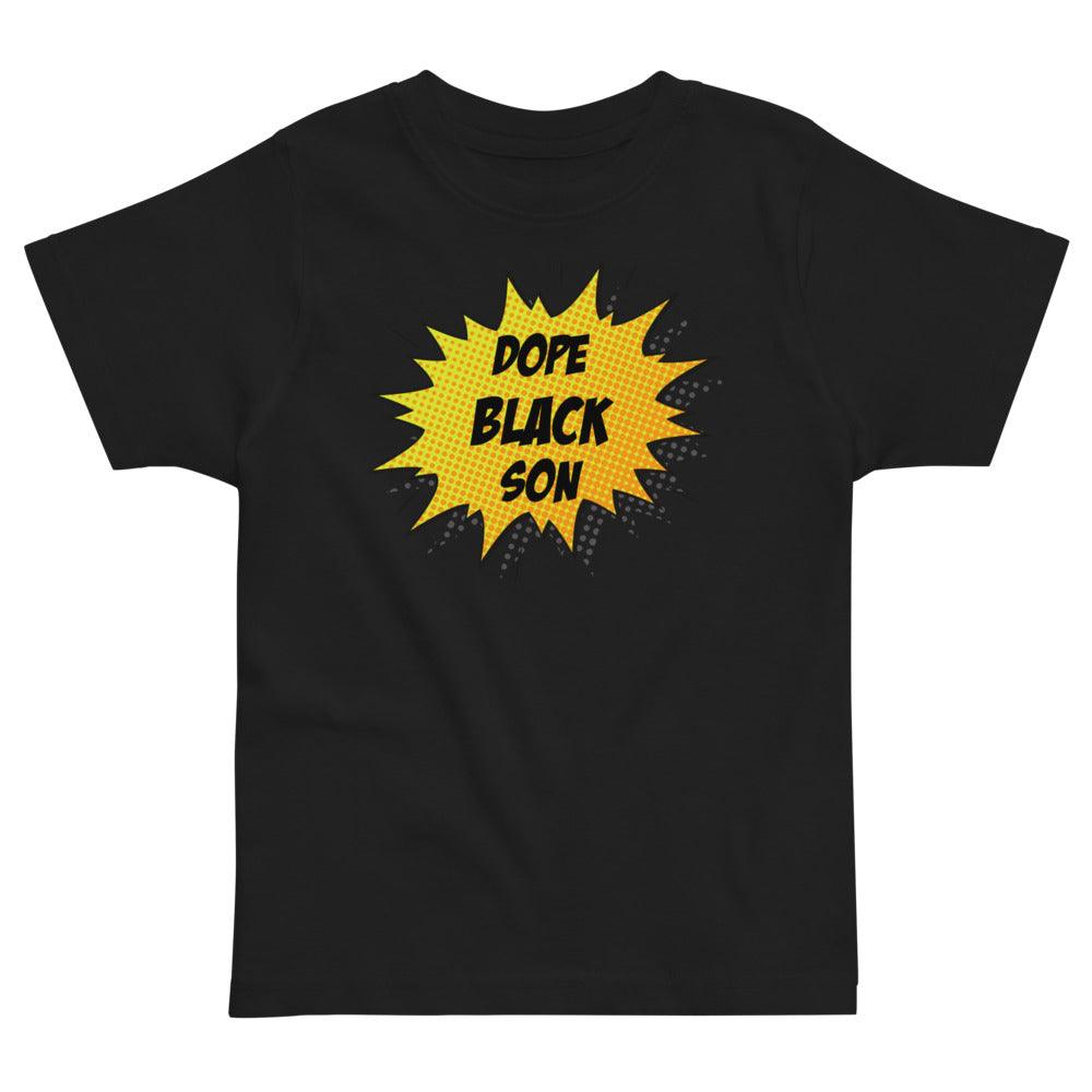 Dope Black Son Comic Boom Toddler Tee - Melanated Vibes