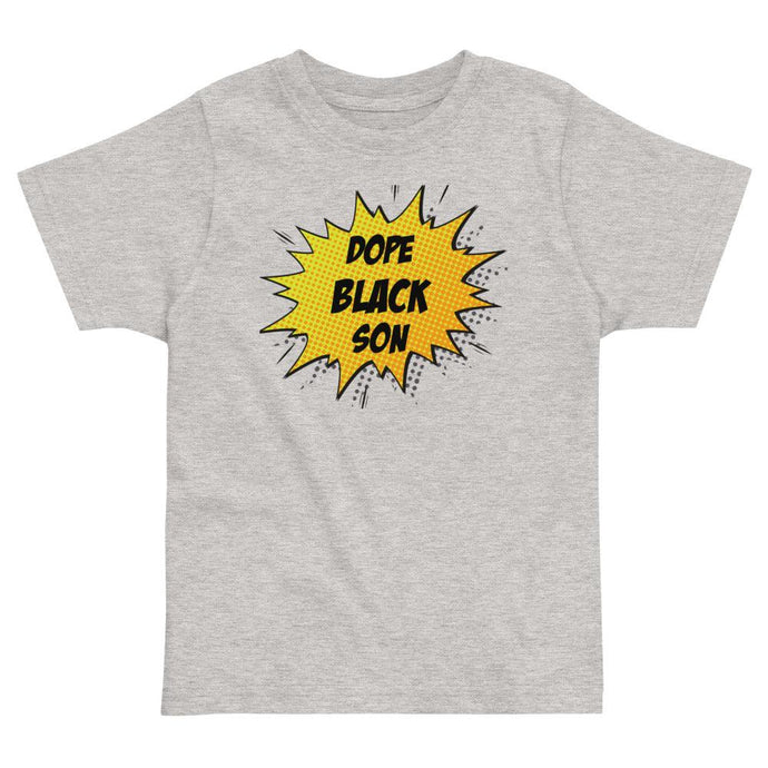 Dope Black Son Comic Boom Toddler Tee - Melanated Vibes