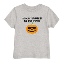 Load image into Gallery viewer, Coolest Pumpkin in the Patch Unisex Toddler Tee (Black Text) - Melanated Vibes
