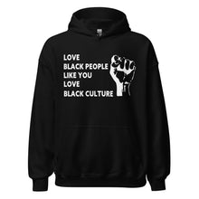 Load image into Gallery viewer, Love Black People Unisex Hoodie
