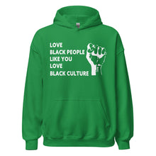 Load image into Gallery viewer, Love Black People Unisex Hoodie
