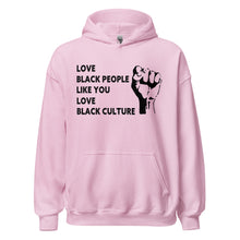 Load image into Gallery viewer, Love Black People Unisex Hoodie
