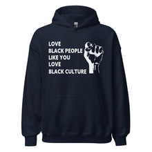 Load image into Gallery viewer, Love Black People Unisex Hoodie
