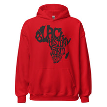 Load image into Gallery viewer, Black History is World History Unisex Hoodie
