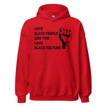 Load image into Gallery viewer, Love Black People Unisex Hoodie
