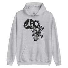 Load image into Gallery viewer, Black History is World History Unisex Hoodie
