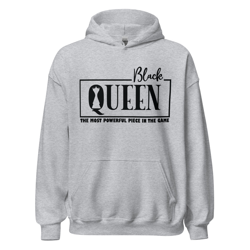 Black Queen Chess Piece Unisex Hoodie