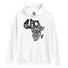 Load image into Gallery viewer, Black History is World History Unisex Hoodie
