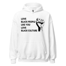 Load image into Gallery viewer, Love Black People Unisex Hoodie
