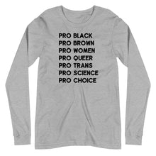 Load image into Gallery viewer, Pro Black Unisex Long Sleeve Tee
