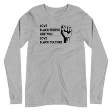 Load image into Gallery viewer, Love Black People Unisex Long Sleeve Tee
