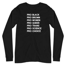 Load image into Gallery viewer, Pro Black Unisex Long Sleeve Tee
