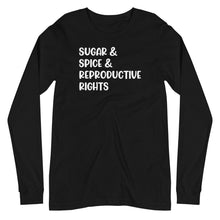 Load image into Gallery viewer, Sugar &amp; Spice Unisex Long Sleeve Tee
