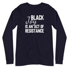 Load image into Gallery viewer, Black Joy Unisex Long Sleeve Tee - Melanated Vibes
