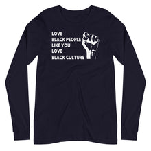 Load image into Gallery viewer, Love Black People Unisex Long Sleeve Tee
