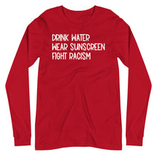 Load image into Gallery viewer, Fight Racism Unisex Long Sleeve Tee
