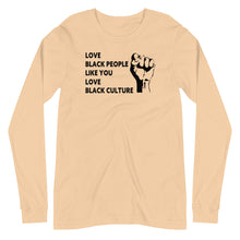 Load image into Gallery viewer, Love Black People Unisex Long Sleeve Tee
