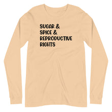 Load image into Gallery viewer, Sugar &amp; Spice Unisex Long Sleeve Tee
