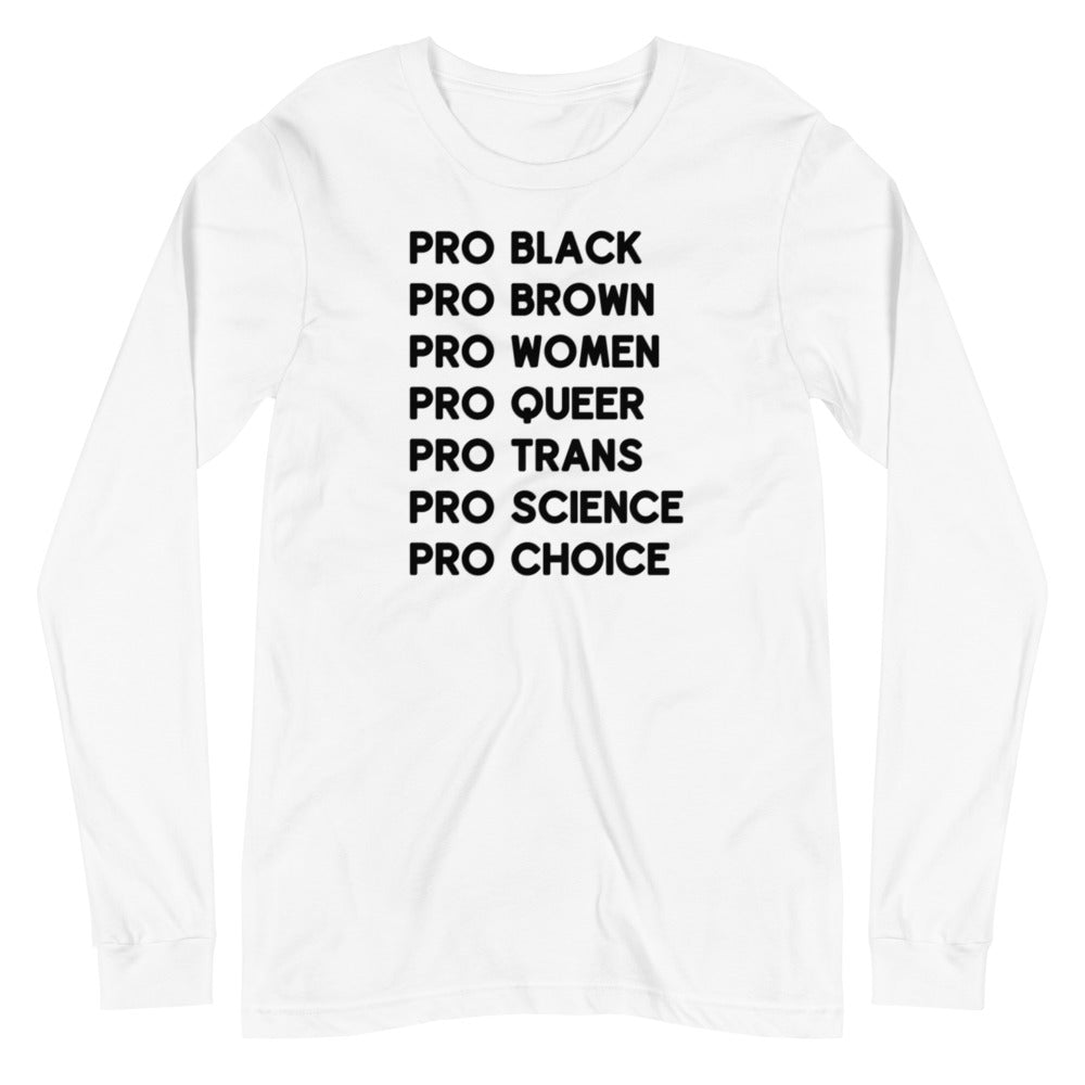 Pro Black Unisex Long Sleeve Tee