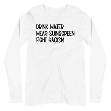 Load image into Gallery viewer, Fight Racism Unisex Long Sleeve Tee
