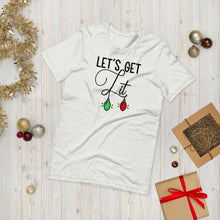 Load image into Gallery viewer, Lets get Lit Unisex Holiday Tee
