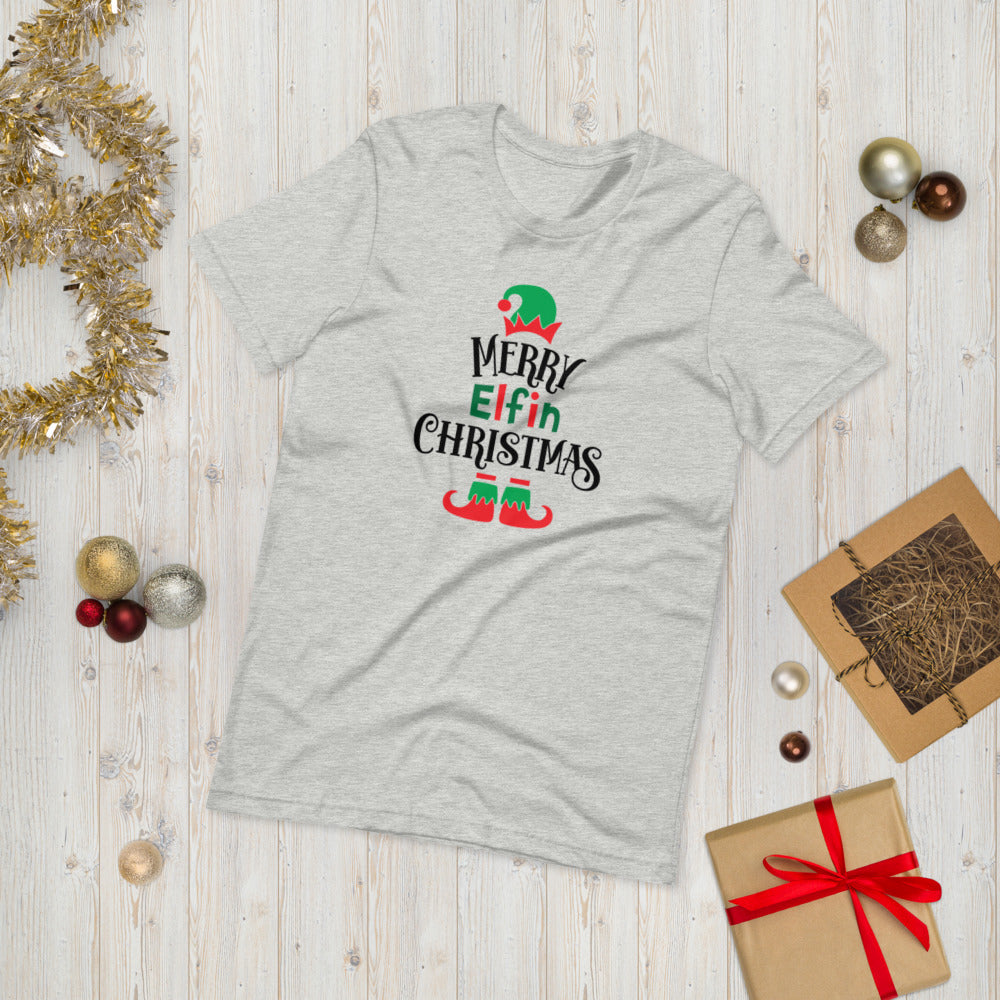 Merry Elfin Christmas Unisex Holiday Tee