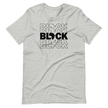 Load image into Gallery viewer, Black Stacked Unisex Tee
