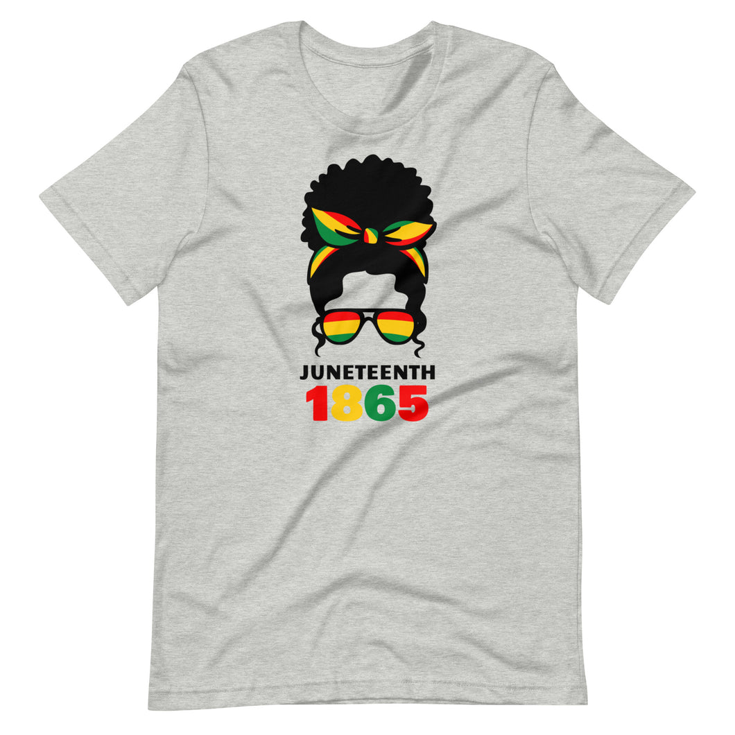 Juneteenth Black Woman Silhouette Unisex Tee