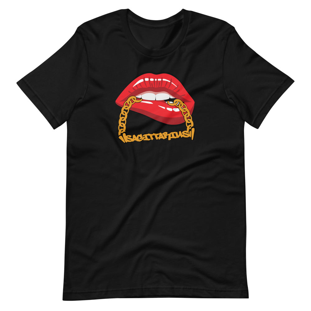 Sagittarius Zodiac Chain Unisex Tee (Red)
