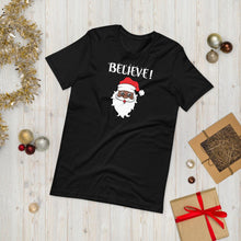 Load image into Gallery viewer, Believe Holiday Unisex Tee - Melanated Vibes
