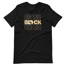 Load image into Gallery viewer, Black Stacked Unisex Tee
