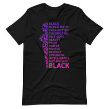 Load image into Gallery viewer, Black Mixed With Shea Butter Unisex Tee
