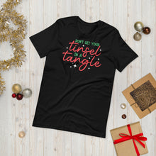 Load image into Gallery viewer, Tinsel in a Tangle Unisex Holiday Tee
