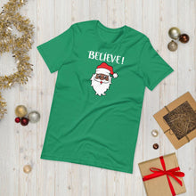 Load image into Gallery viewer, Believe Holiday Unisex Tee - Melanated Vibes
