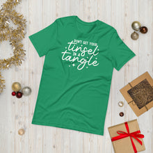 Load image into Gallery viewer, Tinsel in a Tangle Unisex Holiday Tee
