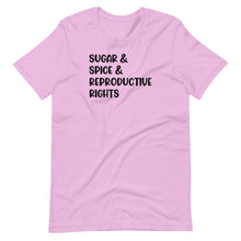 Load image into Gallery viewer, Sugar &amp; Spice &amp; Reproductive Rights Unisex Tee
