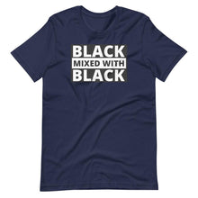 Load image into Gallery viewer, Black Mixed With Black Unisex Tee - Melanated Vibes
