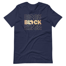 Load image into Gallery viewer, Black Stacked Unisex Tee
