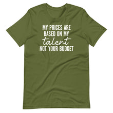 Load image into Gallery viewer, Based on my Talent Unisex Tee
