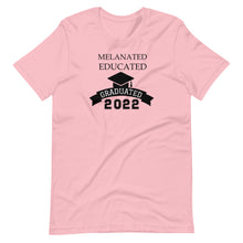 Load image into Gallery viewer, Melanated, Educated, Graduated Unisex Tee

