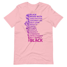 Load image into Gallery viewer, Black Mixed With Shea Butter Unisex Tee
