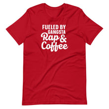 Load image into Gallery viewer, Fueled by Gangsta Rap &amp; Coffee Unisex Tee - Melanated Vibes
