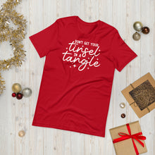 Load image into Gallery viewer, Tinsel in a Tangle Unisex Holiday Tee
