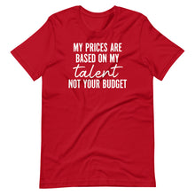 Load image into Gallery viewer, Based on my Talent Unisex Tee
