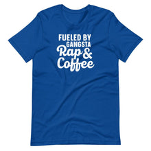 Load image into Gallery viewer, Fueled by Gangsta Rap &amp; Coffee Unisex Tee - Melanated Vibes
