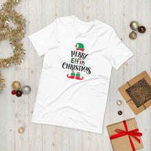 Load image into Gallery viewer, Merry Elfin Christmas Unisex Holiday Tee
